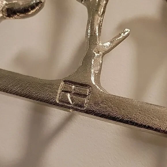 Gorgeous 3D Silver Metal Wall Art Branches  Twigs Leaves - Picture 8 of 8